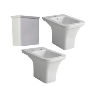 Combo inodoro bidet mochila milena caños para cloacas
